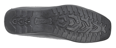 USBRASS (M 612A) 'STUD/PROFILE' Black Leather PU Shoe - Schoolwear Centres | School Uniform Centres