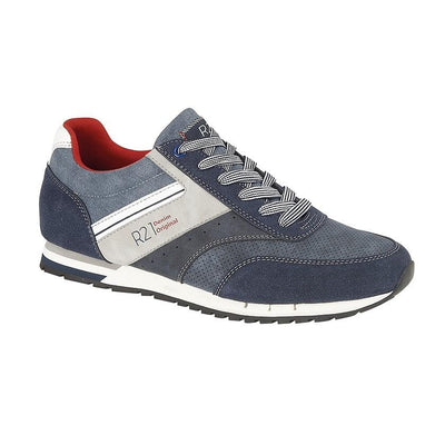 ROUTE 21 [DENIM M708] 6 Eye Casual Trainer - Schoolwear Centres | School Uniform Centres