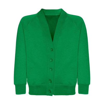 Notley Green Primary School | Emerald Sweatshirt Cardigan with School Logo - Schoolwear Centres | School Uniforms near me