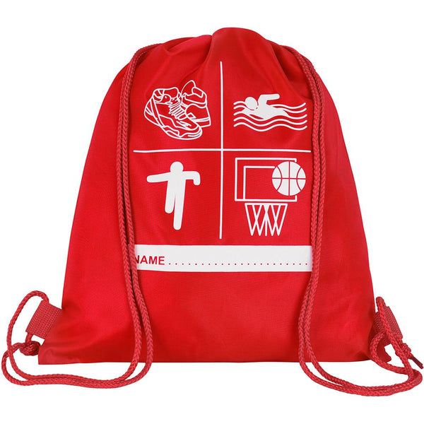 Barling Magna Primary Academy | Red School Bags | Bookbag | Backpacks | P E Bags with Hood / School Logo