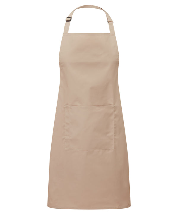 Colours bib apron with pocket