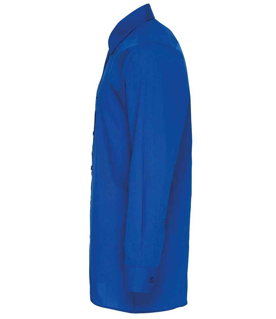 Premier Long Sleeve Fitted Poplin Shirt | Royal Blue Shirt Premier style-pr204 Schoolwear Centres