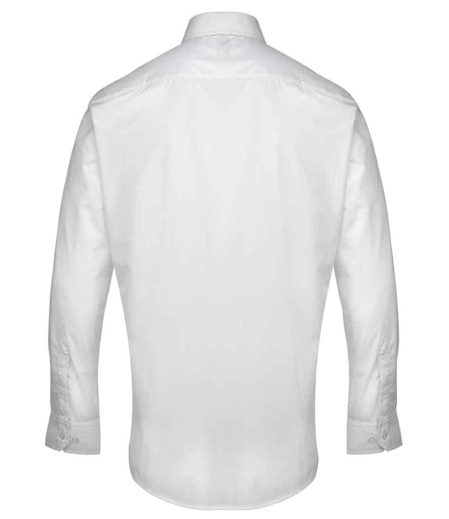Premier Supreme Long Sleeve Poplin Shirt | White Shirt Premier style-pr207 Schoolwear Centres
