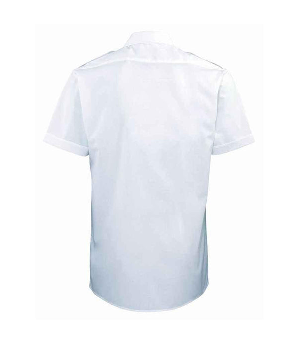 Premier Short Sleeve Pilot Shirt | Light Blue Shirt Premier style-pr212 Schoolwear Centres