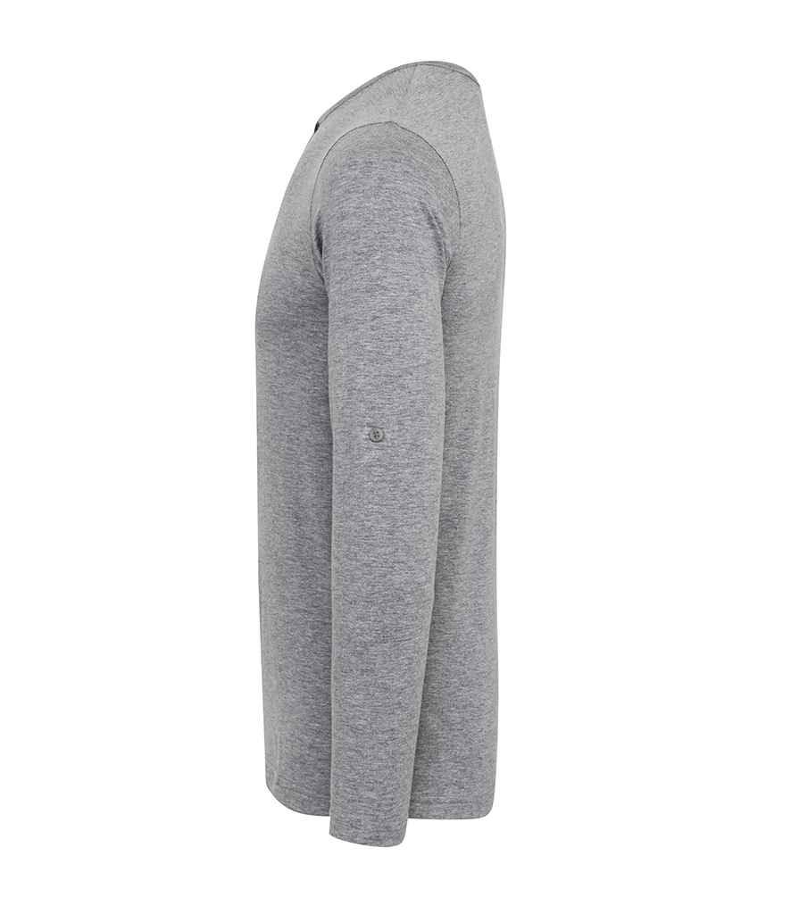Premier Long John Roll Sleeve T-Shirt | Grey Marl T-Shirt Premier style-pr218 Schoolwear Centres