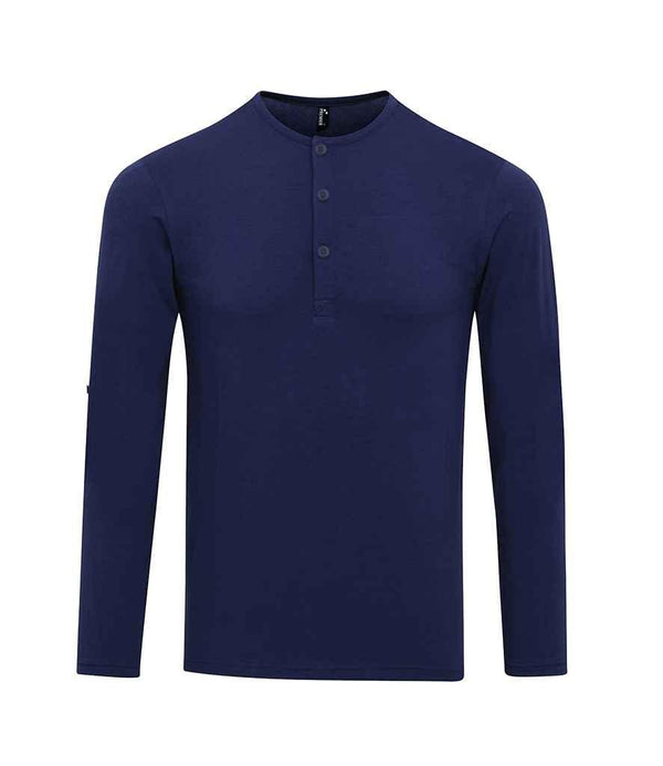 Premier Long John Roll Sleeve T-Shirt | Indigo Denim T-Shirt Premier style-pr218 Schoolwear Centres