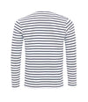 Premier Long John Roll Sleeve T-Shirt | White/Navy T-Shirt Premier style-pr218 Schoolwear Centres