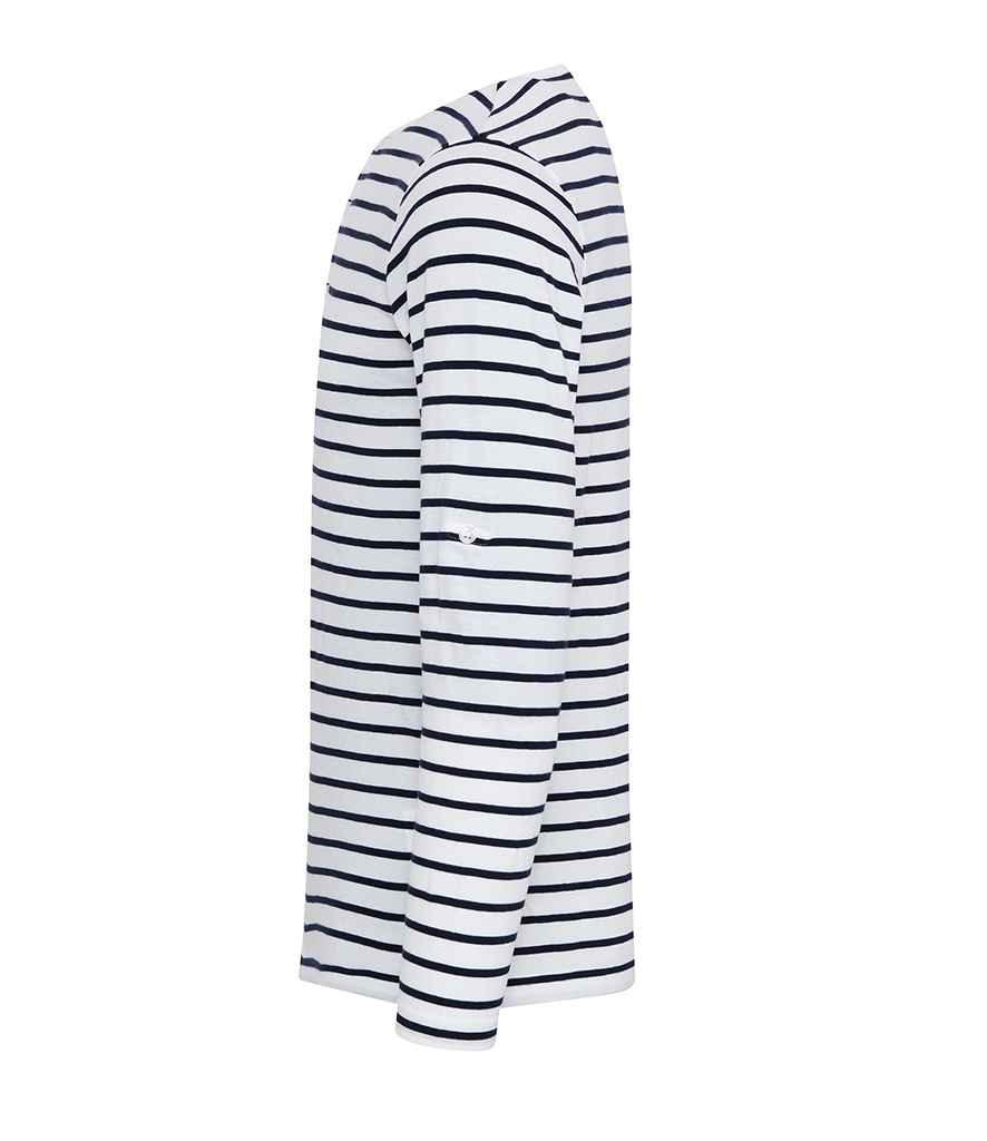 Premier Long John Roll Sleeve T-Shirt | White/Navy T-Shirt Premier style-pr218 Schoolwear Centres