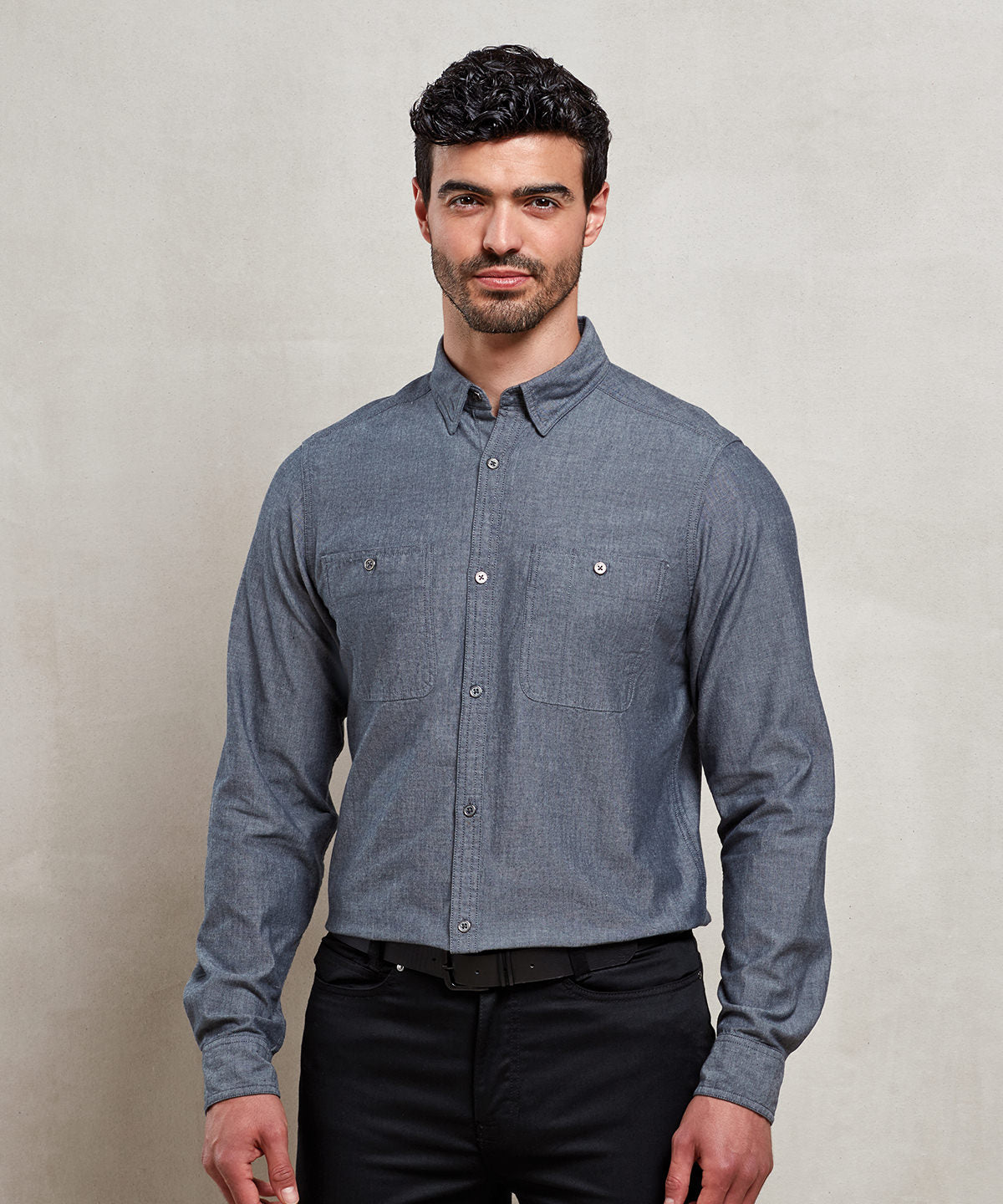 Menoes Chambray Shirt Organic And Fairtrade Certified Indigo Denim