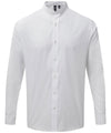 Banded collar grandad long sleeve shirt