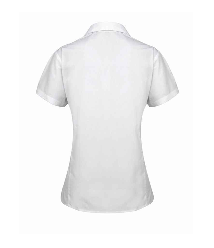 Premier Ladies Supreme Short Sleeve Poplin Shirt | White Shirt Premier style-pr309 Schoolwear Centres