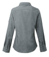 Premier Ladies Cross-Dye Roll Sleeve Shirt | Grey Denim Shirt Premier style-pr317 Schoolwear Centres