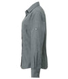 Premier Ladies Cross-Dye Roll Sleeve Shirt | Grey Denim Shirt Premier style-pr317 Schoolwear Centres