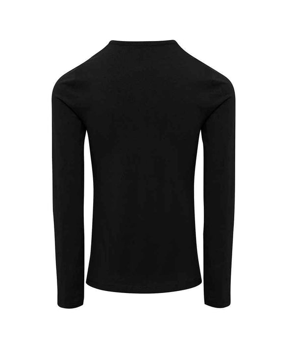 Premier Ladies Long John Roll Sleeve T-Shirt | Black T-Shirt Premier style-pr318 Schoolwear Centres