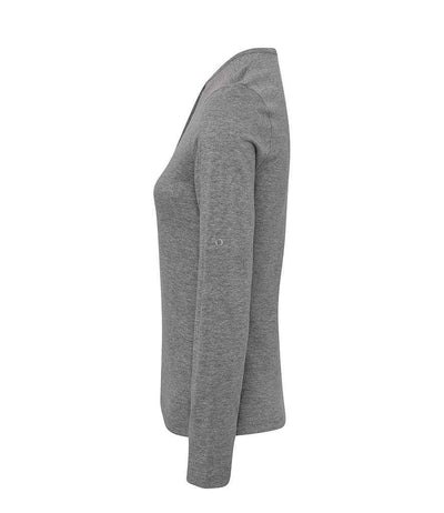 Premier Ladies Long John Roll Sleeve T-Shirt | Grey Marl T-Shirt Premier style-pr318 Schoolwear Centres