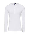 Premier Ladies Long John Roll Sleeve T-Shirt | White T-Shirt Premier style-pr318 Schoolwear Centres