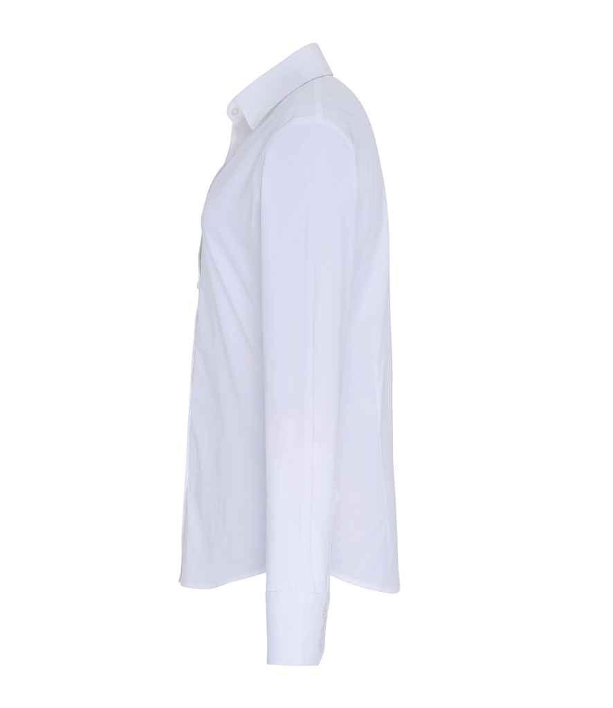 Premier Ladies Long Sleeve Stretch Fit Poplin Shirt | White Shirt Premier style-pr344 Schoolwear Centres