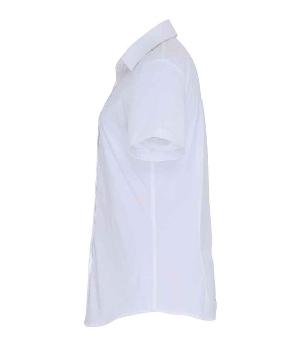 Premier Ladies Short Sleeve Stretch Fit Poplin Shirt | White Shirt Premier style-pr346 Schoolwear Centres