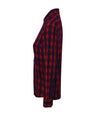 Premier Ladies Mulligan Check Long Sleeve Shirt | Red/Navy Shirt Premier style-pr350 Schoolwear Centres