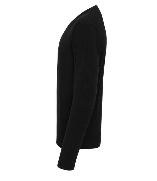 Premier Essential Acrylic V Neck Sweater | Black Jumper Premier style-pr400 Schoolwear Centres