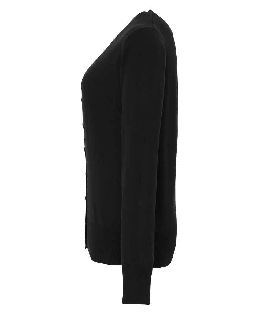 Premier Ladies Essential Acrylic V Neck Cardigan | Black Cardigan Premier style-pr402 Schoolwear Centres