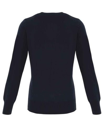 Premier Ladies Essential Acrylic V Neck Cardigan | Navy Cardigan Premier style-pr402 Schoolwear Centres