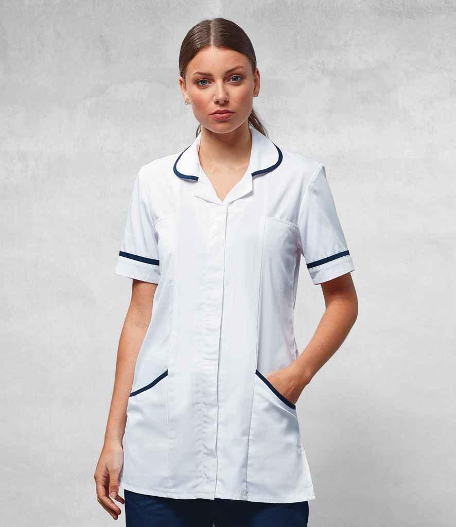 Premier Ladies Vitality Healthcare Tunic | White Tunic Premier style-pr604 Schoolwear Centres