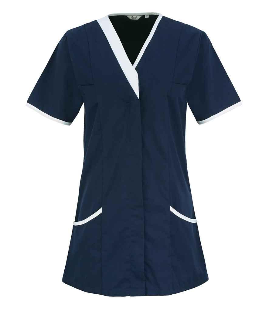 Premier Ladies Daisy Healthcare Tunic | Navy/White Tunic Premier style-pr605 Schoolwear Centres