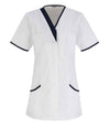 Premier Ladies Daisy Healthcare Tunic | White/Navy Tunic Premier style-pr605 Schoolwear Centres
