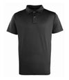 Premier Coolchecker® Stud Piqué Polo Shirt | Black Polo Premier style-pr612 Schoolwear Centres