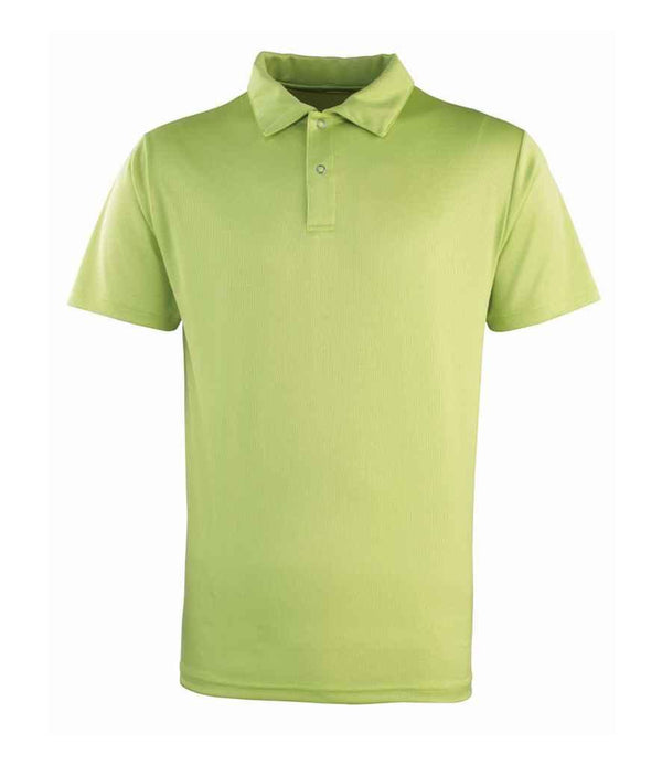 Premier Coolchecker® Stud Piqué Polo Shirt | Lime Green Polo Premier style-pr612 Schoolwear Centres