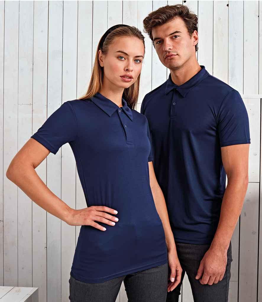 Premier Coolchecker® Stud Piqué Polo Shirt | Navy Polo Premier style-pr612 Schoolwear Centres