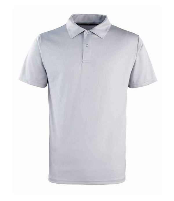 Premier Coolchecker® Stud Piqué Polo Shirt | Silver Polo Premier style-pr612 Schoolwear Centres