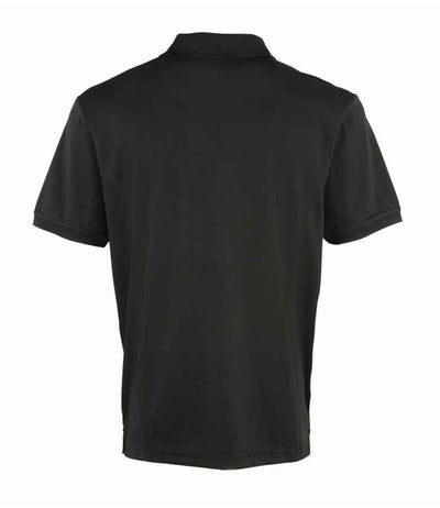 Premier Coolchecker® Piqué Polo Shirt | Black Polo Premier style-pr615 Schoolwear Centres