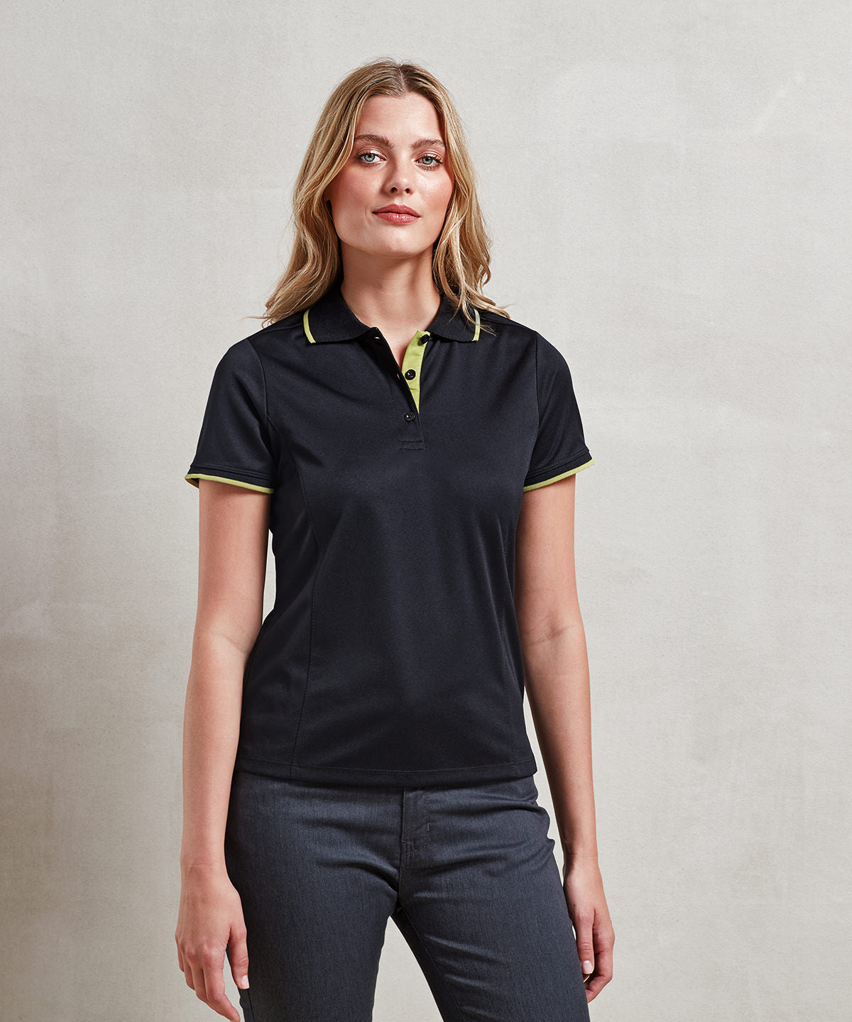 Women's contrast Coolchecker® polo