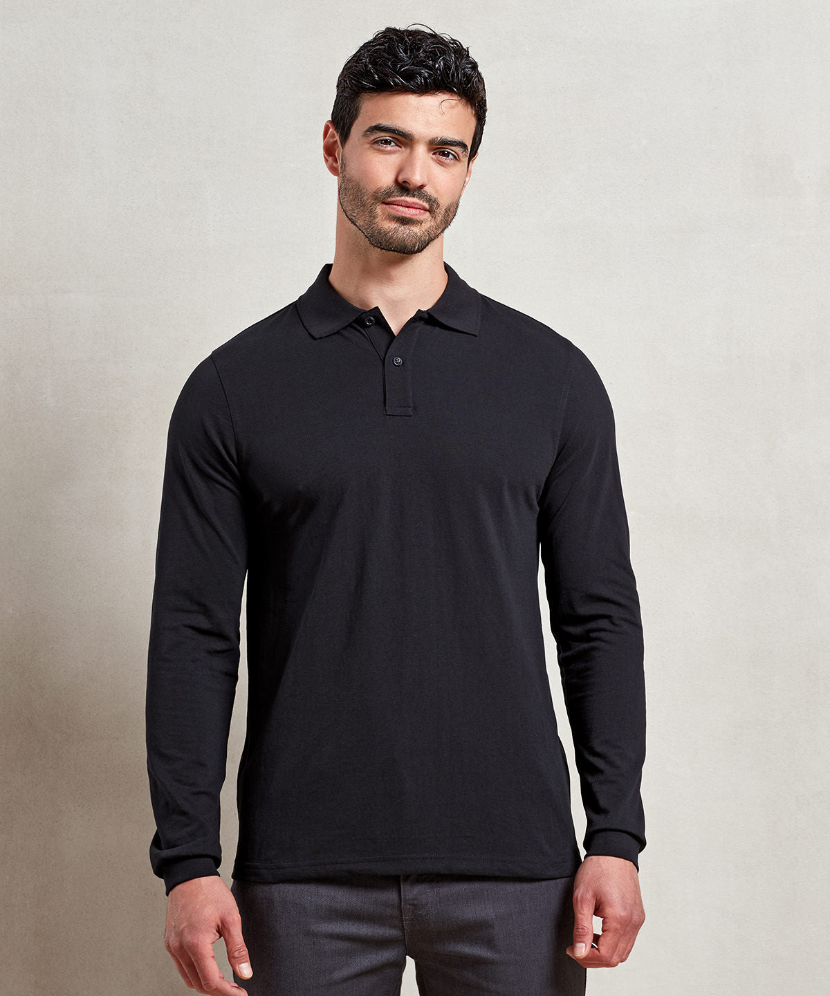 ‘Essential’ unisex long sleeve workwear polo shirt