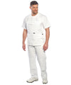 White - Bolton painter's bib and brace (S810) Coveralls Portwest Safe to wash at 60 degrees, Safetywear, Workwear Schoolwear Centres