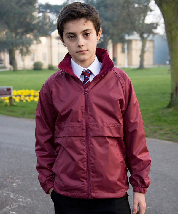 Burgundy Core junior microfleece lined jacket Schoolwear Centres
