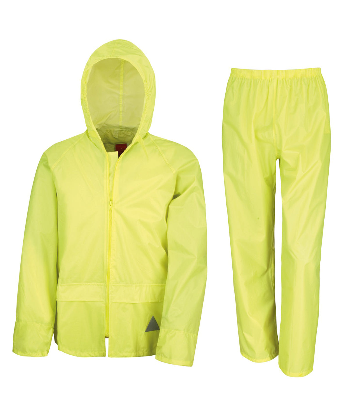 Neon Yellow Waterproof jacket and trouser set Schoolwear Centres