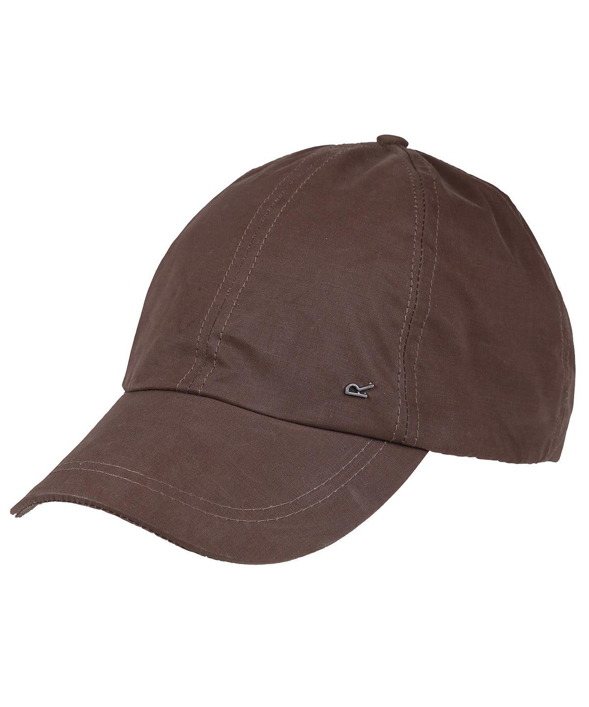 Brown - Arif wax-effect cap Caps Regatta Professional Headwear, New Styles For 2022 Schoolwear Centres