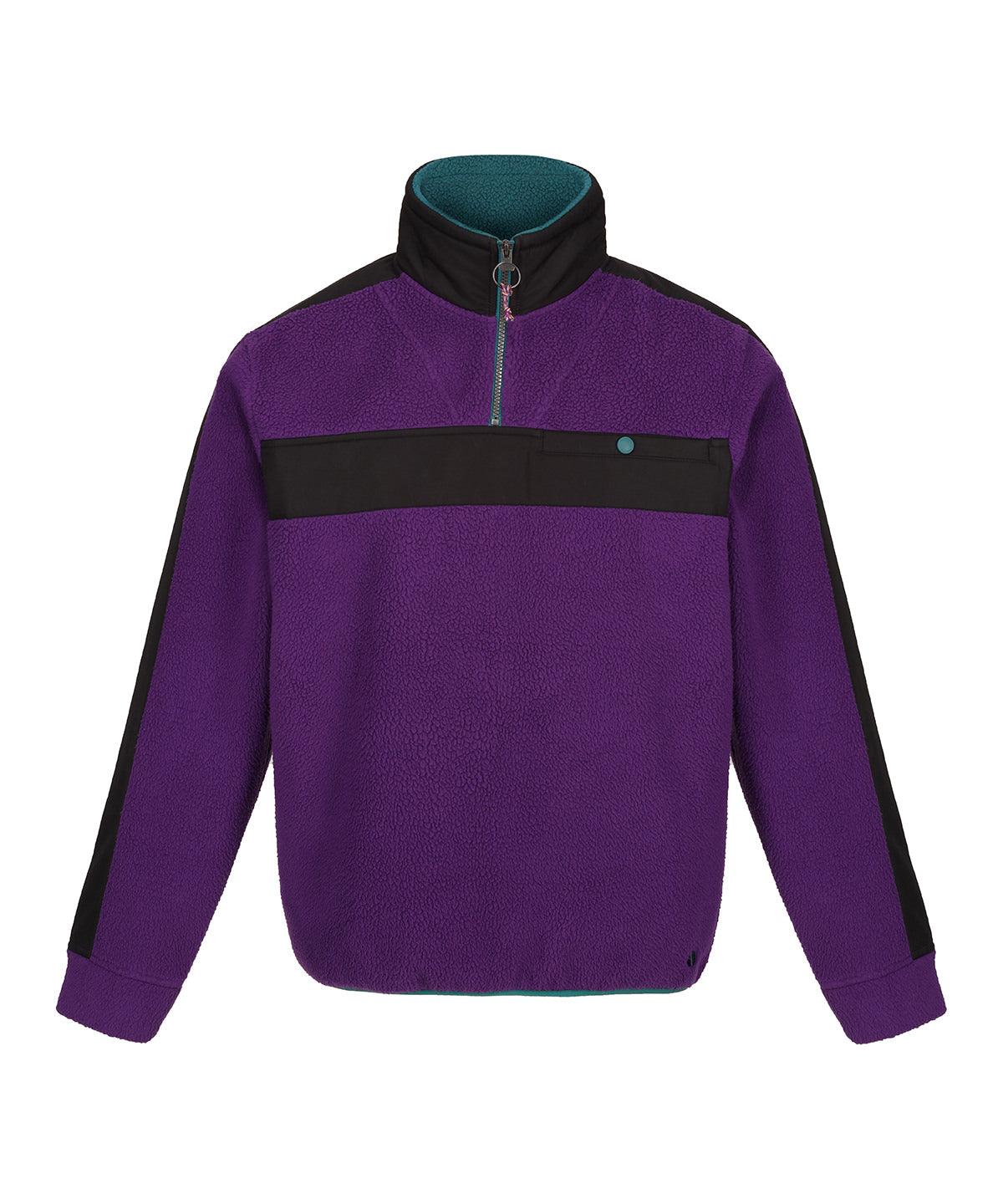 Juniper/Black - Vintage fleece pullover Fleeces Regatta Professional New Styles for 2023, Plus Sizes, Rebrandable, Winter Essentials Schoolwear Centres