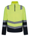 Pro hi-vis half zip fleece top