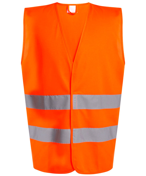 Pro hi-vis two-band easy print vest