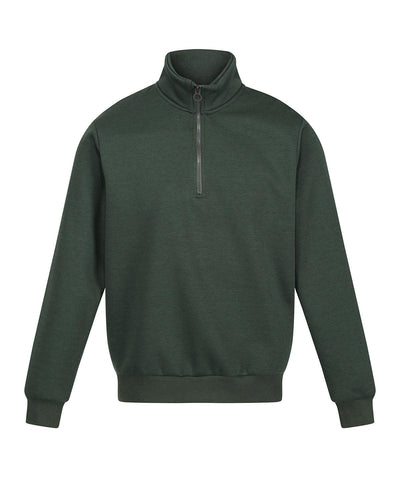 Dark Green - Pro 1/4 zip sweatshirt Sweatshirts Regatta Professional New Styles for 2023, Organic & Conscious, Plus Sizes, Rebrandable, Sweatshirts Schoolwear Centres