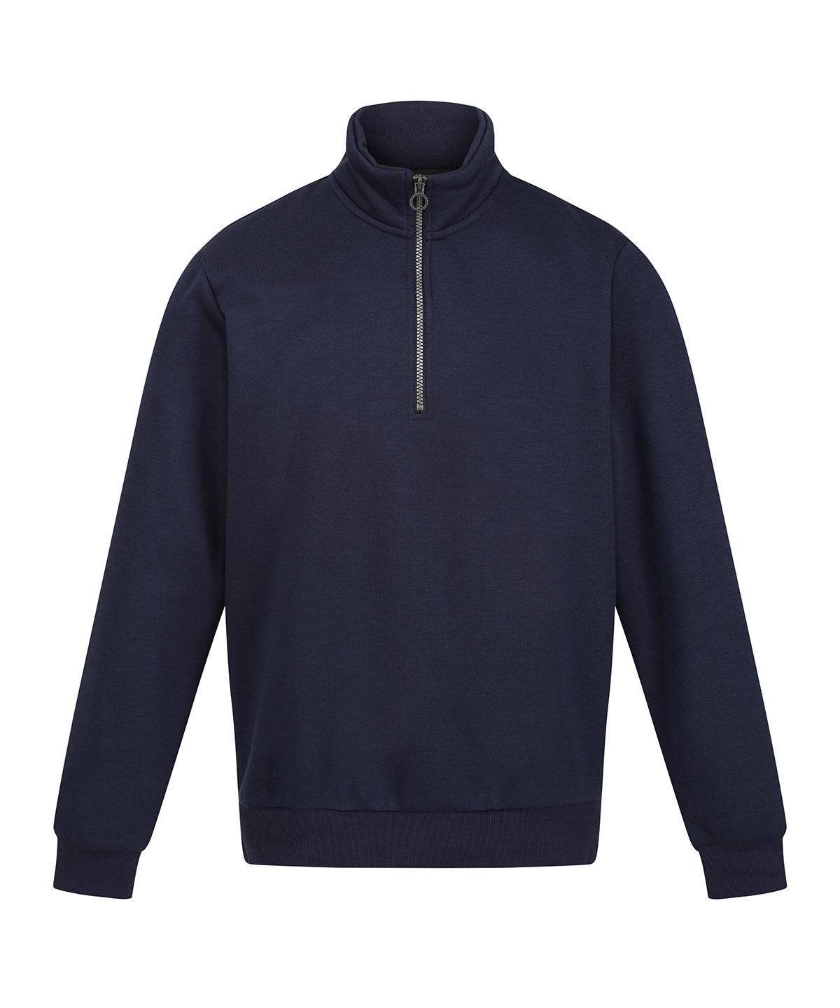 Navy - Pro 1/4 zip sweatshirt Sweatshirts Regatta Professional New Styles for 2023, Organic & Conscious, Plus Sizes, Rebrandable, Sweatshirts Schoolwear Centres