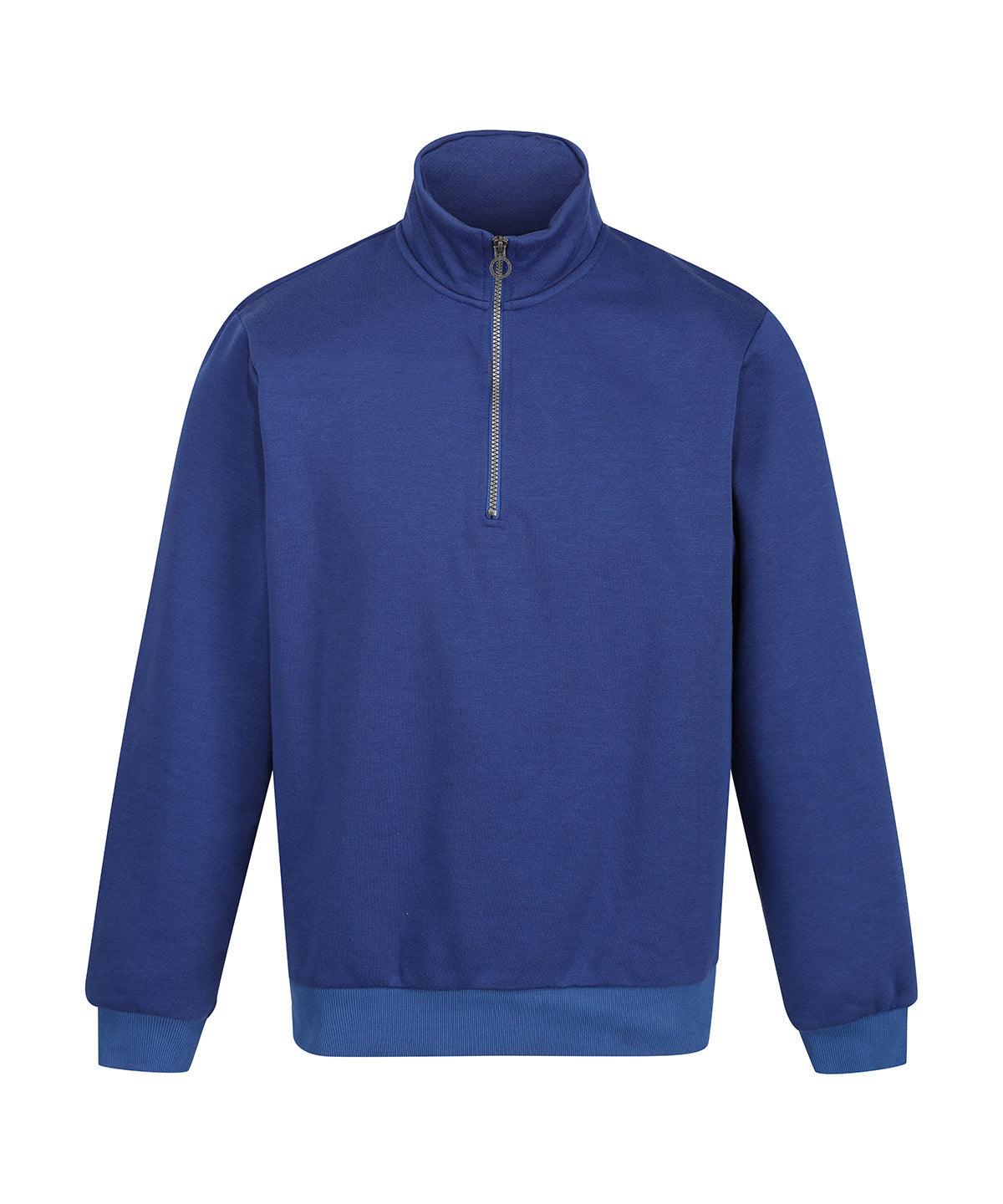 New Royal - Pro 1/4 zip sweatshirt Sweatshirts Regatta Professional New Styles for 2023, Organic & Conscious, Plus Sizes, Rebrandable, Sweatshirts Schoolwear Centres