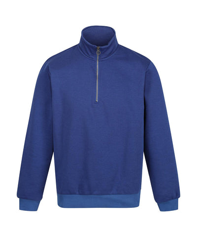New Royal - Pro 1/4 zip sweatshirt Sweatshirts Regatta Professional New Styles for 2023, Organic & Conscious, Plus Sizes, Rebrandable, Sweatshirts Schoolwear Centres