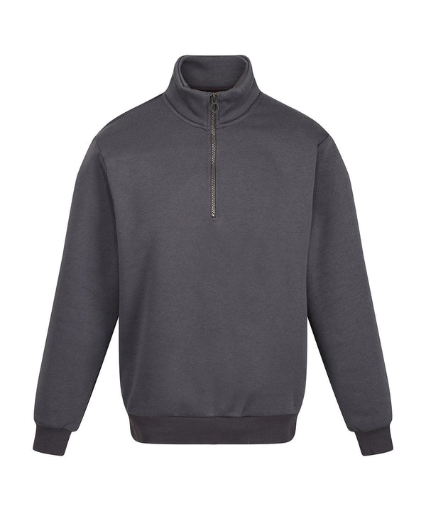 Seal Grey - Pro 1/4 zip sweatshirt Sweatshirts Regatta Professional New Styles for 2023, Organic & Conscious, Plus Sizes, Rebrandable, Sweatshirts Schoolwear Centres