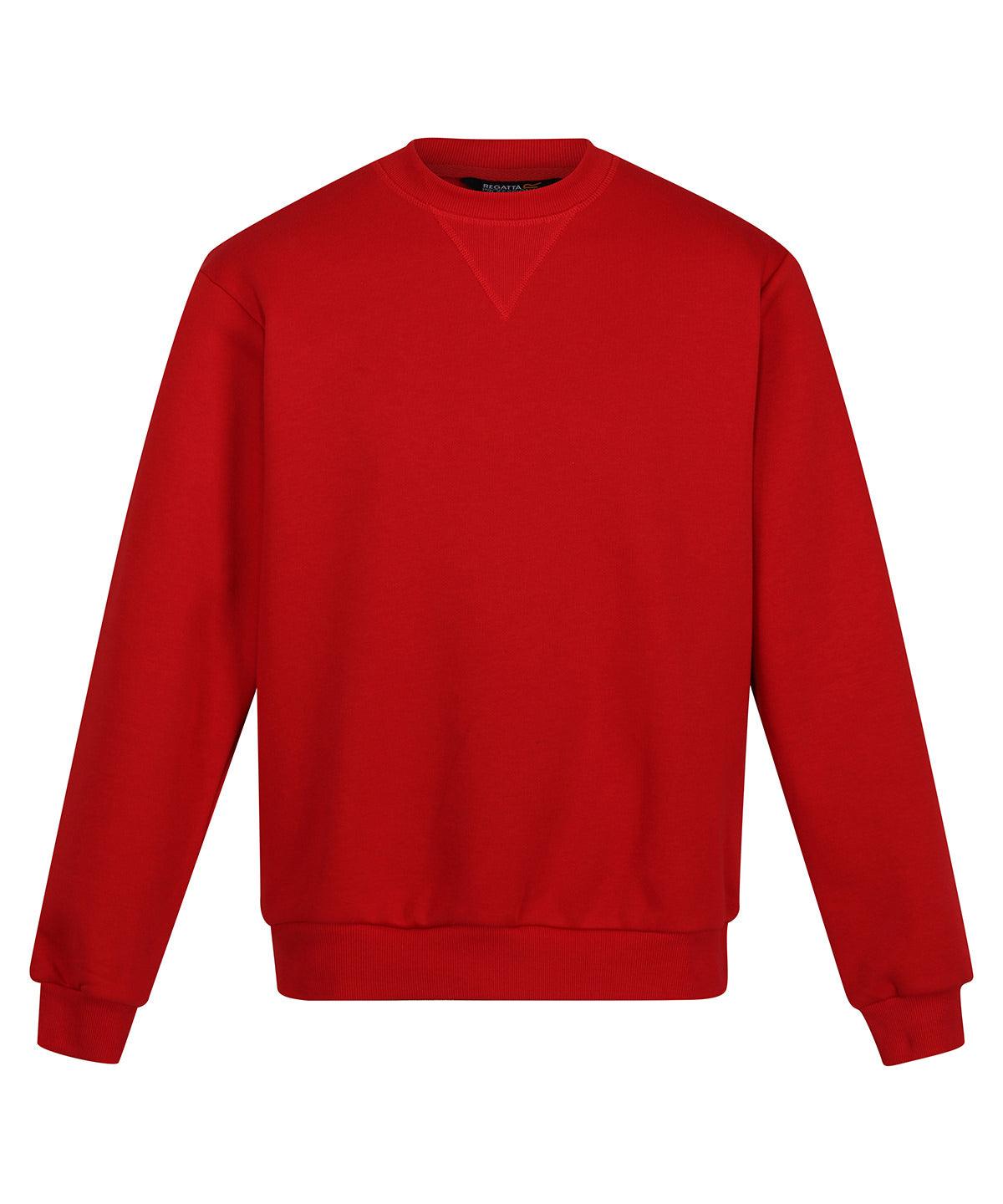 Classic Red - Pro crew neck sweatshirt Sweatshirts Regatta Professional New Styles for 2023, Organic & Conscious, Plus Sizes, Rebrandable, Sweatshirts Schoolwear Centres