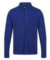 New Royal - Pro 65/35 long sleeve polo Polos Regatta Professional New Styles for 2023, Organic & Conscious, Plus Sizes, Polos & Casual, Rebrandable Schoolwear Centres